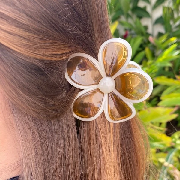 Piranha Flor Âmbar Acrílica