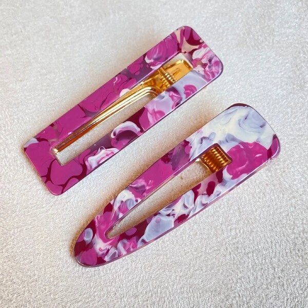 Bico de Pato Rosado Acrilico (2 peças)