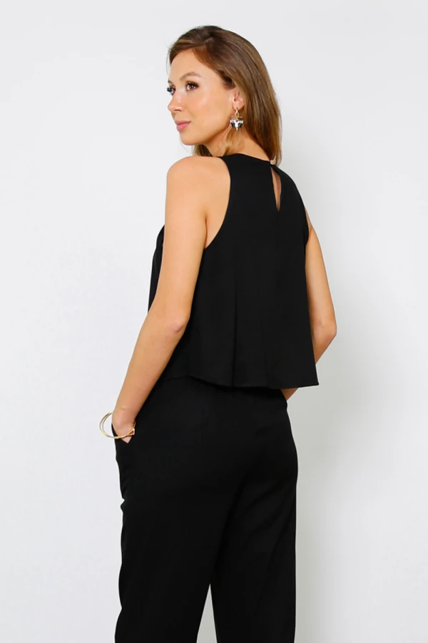 Regata de Viscose Gin Preta