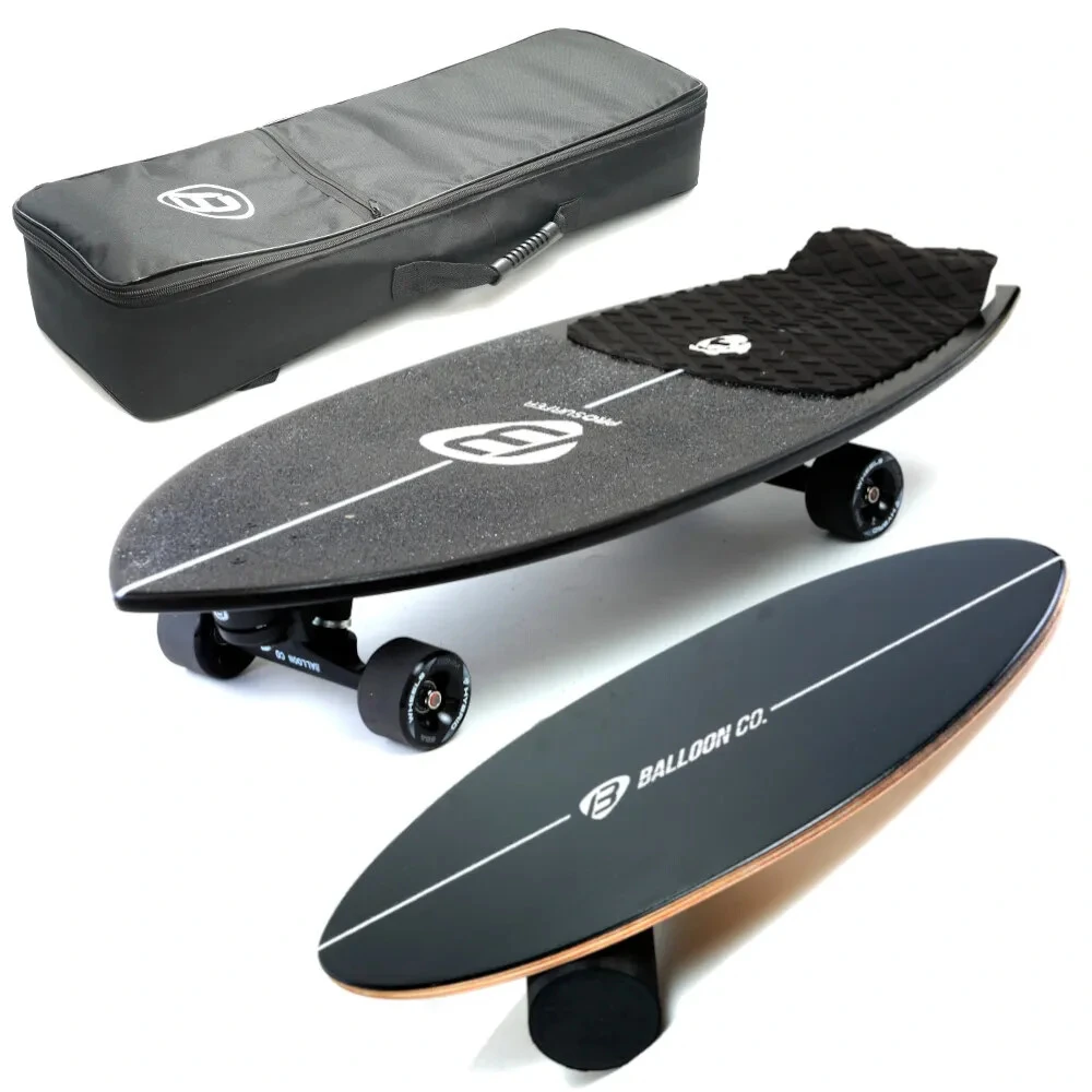 Foto Kit Skate Simulador de Surf PRO SURFER Black + Balance Board PRO SURFER Black | GANHE uma skatebag d