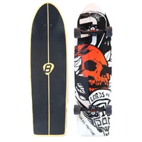 Skate Longboard Cruiser -SKULL- Balloon Co - Completo