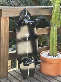 Kit Skate Simulador de Surf PRO SURFER Black + Balance Board PRO SURFER Black | GANHE uma skatebag d