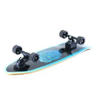 Skate Simulador de Surf TRIBAL BLACK 2.0 | Truck ULTRA LIGHT