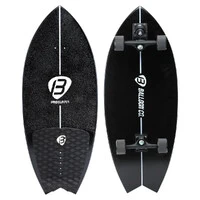 Kit Skate Simulador de Surf PRO SURFER Black + Balance Board PRO SURFER Black | GANHE uma skatebag d