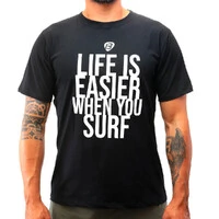 Camiseta Life Is Easer Preta