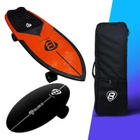 Kit Skate Simulador de Surf PRO SURFER Orange + Balance Board PRO SURFER Black | GANHE uma skatebag