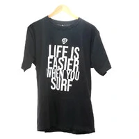 Camiseta Life Is Easer Preta
