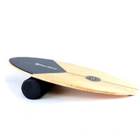 Kit Simulador de Surf PRO SURFER BLACK + Balance Board BLACK WOOD Classic| GANHE uma skatebag de bri