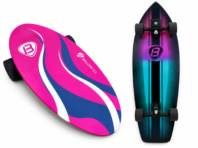 Foto Kit- Simulador de Surf New Color Fun + Balance Board Pink Pop