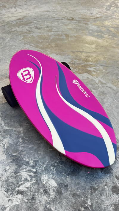 Foto Kit- Simulador de Surf New Color Fun + Balance Board Pink Pop