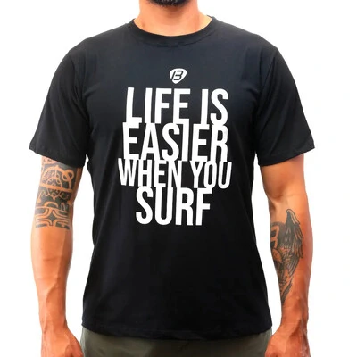 Foto Camiseta Life Is Easer Preta