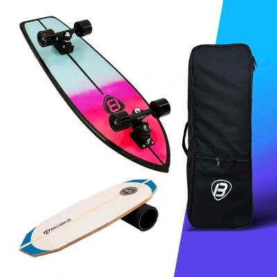 Foto Kit Skate Simulador de Surf COLOR FUN + Balance Board VINTAGE Freestyle GANHE uma skatebag de Brinde