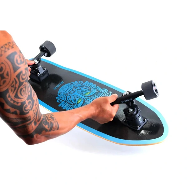 Skate Simulador de Surf TRIBAL BLACK 2.0 | Truck ULTRA LIGHT