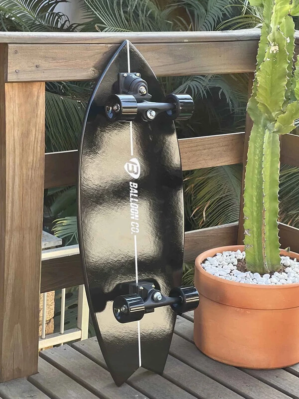 Kit Skate Simulador de Surf PRO SURFER Black + Balance Board PRO SURFER Black | GANHE uma skatebag d