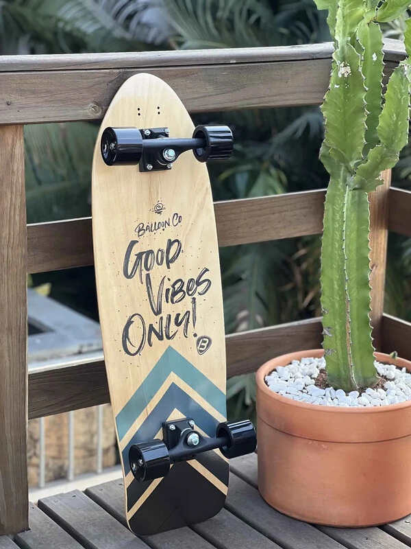 Skate Cruiser Longboard -GOOD VIBES- Balloon Co