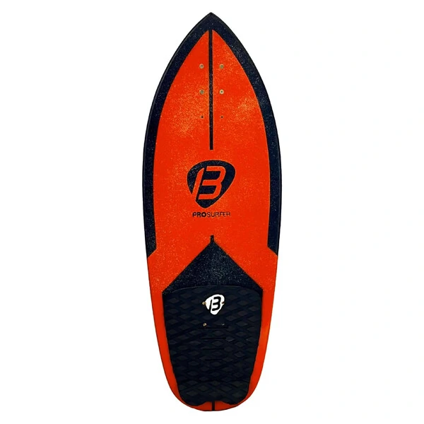 Kit Skate Simulador de Surf PRO SURFER Orange + Balance Board PRO SURFER Black | GANHE uma skatebag