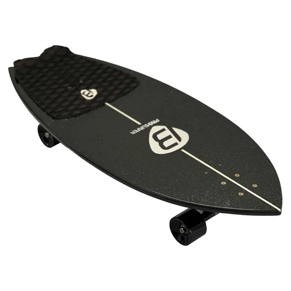 Kit Simulador de Surf PRO SURFER BLACK + Balance Board BLACK WOOD Freestyle| GANHE uma skatebag de b
