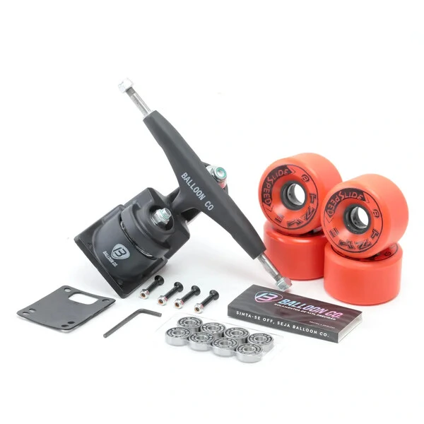 KIT Truck para Simulador de Surf ULTRA LIGHT DIANTEIRO + RODAS + Rolamentos