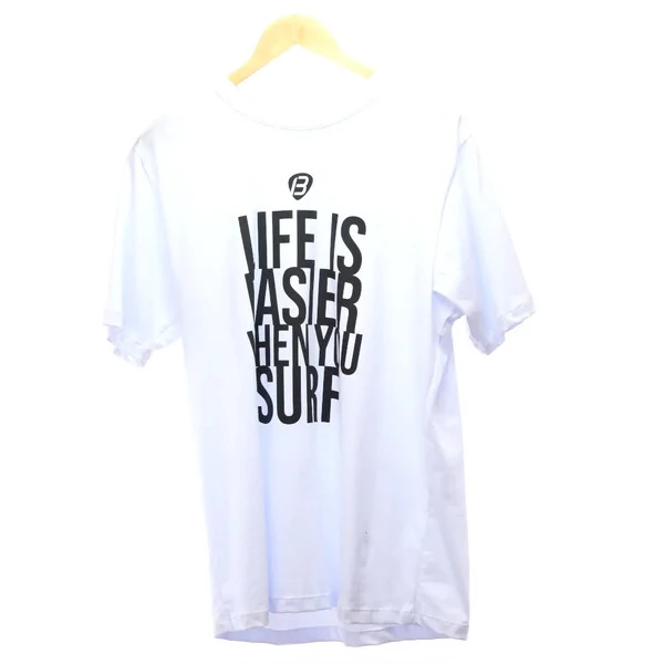 Camiseta Life Is Easer Branca