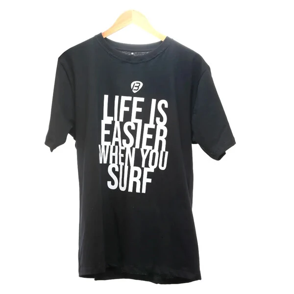 Camiseta Life Is Easer Preta