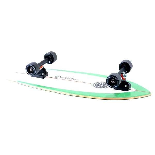 Skate Longboard Cruiser -GREEN WOOD- Balloon Co Completo