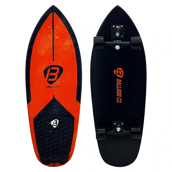 Kit Skate Simulador de Surf PRO SURFER Orange + Balance Board PRO SURFER Black | GANHE uma skatebag