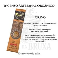 Incenso Artesanal Orgânico NOA - Natural e vegano com óleos essenciais