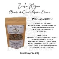 Kit Casamento de Banhos de Ervas Mágicas Naturais