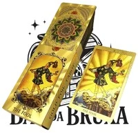 Tarot Raider Waite versão premium Dourada Gold Foil Tarot á prova d'água