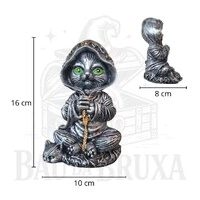 Gato Bruxo com Corrente (Wicca)