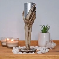 Castiçal Mão de Esqueleto