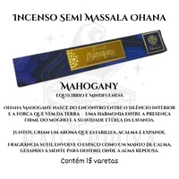 Incenso Ohana Finest Semi Massala com Queima Prolongada e Vegano - Caixa com 15 varetas de Alta Perf
