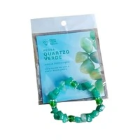 Pulseira Pedra Cascalho - Quartzo Verde