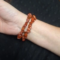 Pulseira Pedra Cascalho - Jaspe