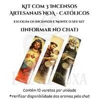 Incenso Orgânico Católicos NOA - Natural e vegano com óleos essenciais