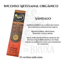 Incenso Artesanal Orgânico NOA - Natural e vegano com óleos essenciais