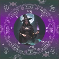 Toalha de Altar Bruxa (Wicca)
