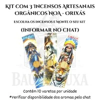 Incenso Orgânico Orixás NOA - Natural e vegano com óleos essenciais