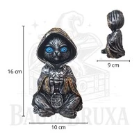 Gato Bruxo com Esfera (Wicca)