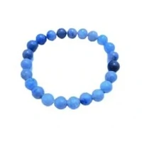 Pulseira Pedra Rolada - Quartzo Azul