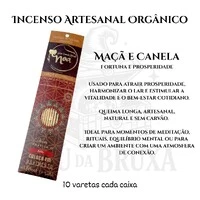 Incenso Artesanal Orgânico NOA - Natural e vegano com óleos essenciais