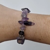 Pulseira Pedra Cascalho - Ametista