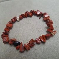 Pulseira Pedra Cascalho - Jaspe