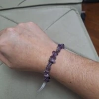 Pulseira Pedra Cascalho - Ametista