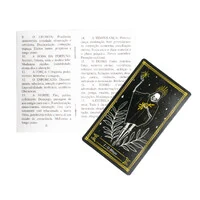 Tradicional Tarot Negro - Arcanos Maiores 22 Cartas Plastificadas