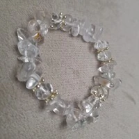 Pulseira Pedra Cascalho - Cristal