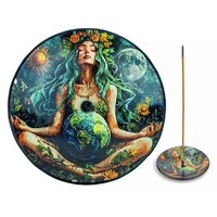 Incensário Gaia Mãe Terra - Pratinho Vidro