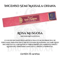 Incenso Ohana Finest Semi Massala com Queima Prolongada e Vegano - Caixa com 15 varetas de Alta Perf