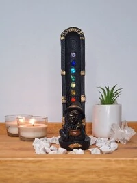 Incensário 7 Chakras Bruxa Com Caldeirão