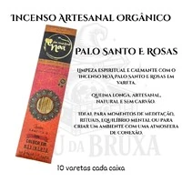 Incenso Artesanal Orgânico NOA - Natural e vegano com óleos essenciais